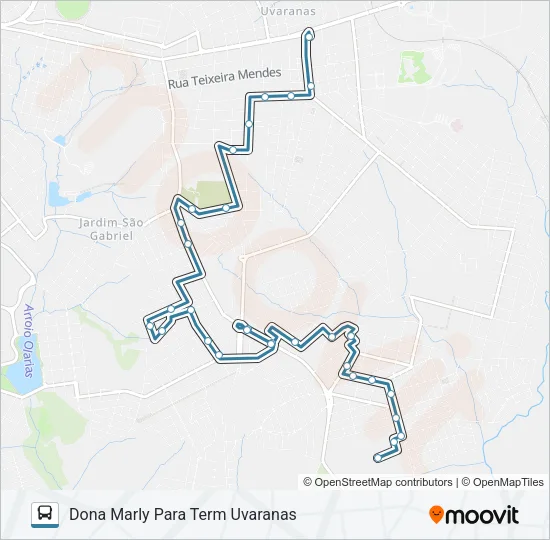 076 SAO MARCOS Bus Line Map