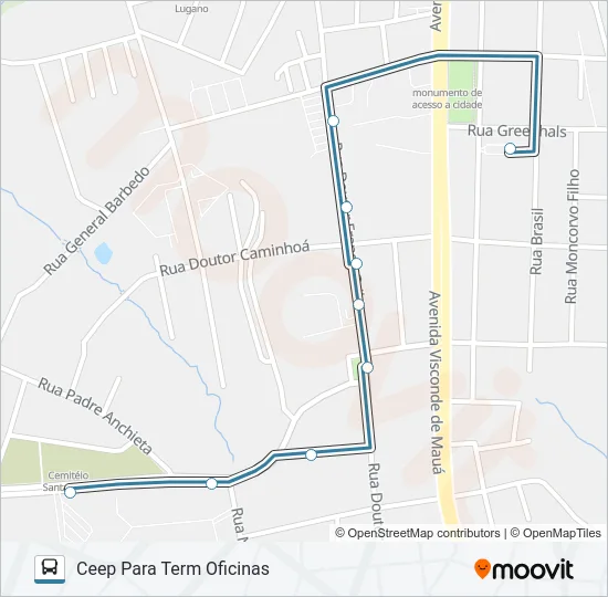 151 INDUSTRIAL Bus Line Map