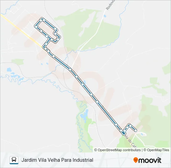 151 INDUSTRIAL Bus Line Map