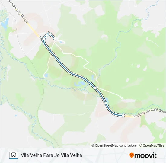 153 VILA VELHA Bus Line Map