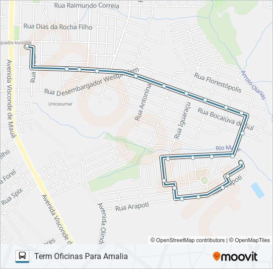 153 VILA VELHA bus Line Map