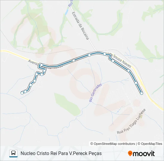 184 CRISTO REI Bus Line Map