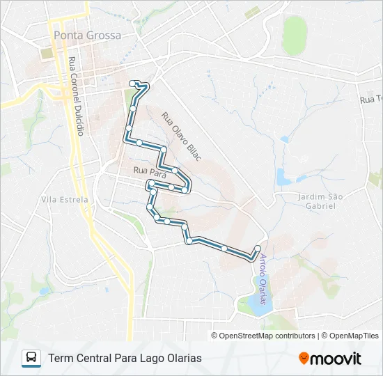 079 SAO GABRIEL Bus Line Map