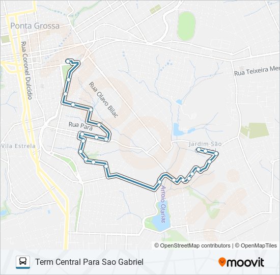 079 SAO GABRIEL bus Line Map