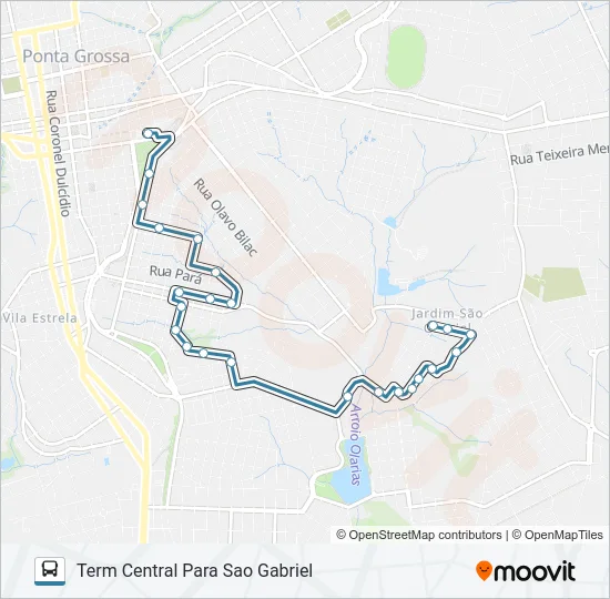 079 SAO GABRIEL Bus Line Map