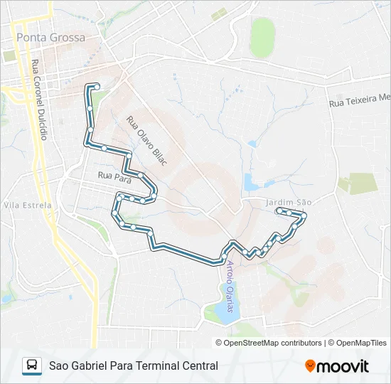 079 SAO GABRIEL Bus Line Map