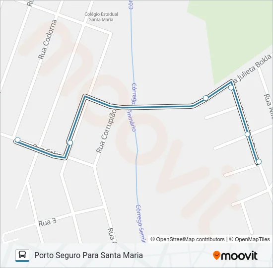 165 SANTA MARIA Bus Line Map
