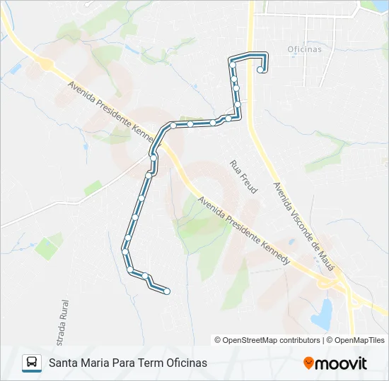 165 SANTA MARIA Bus Line Map