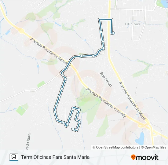 165 SANTA MARIA Bus Line Map