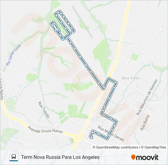 182 LOS ANGELES Bus Line Map