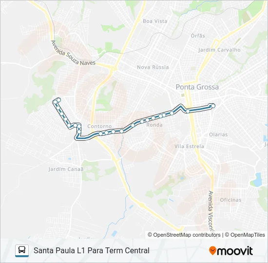 197 SANTA PAULA Bus Line Map