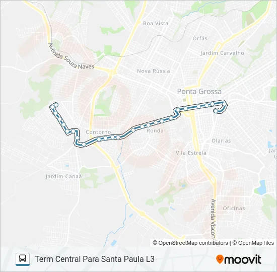 197 SANTA PAULA Bus Line Map