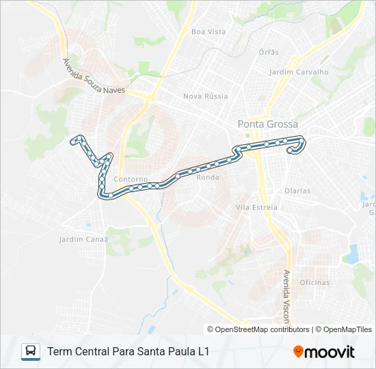 197 SANTA PAULA Bus Line Map