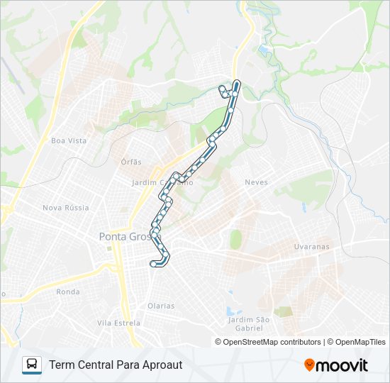 Mapa da linha 199 SANTA LUCIA de ônibus