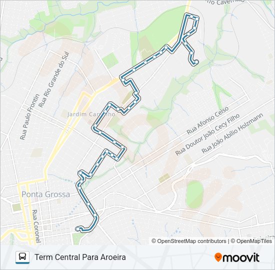 Mapa da linha 199 SANTA LUCIA de ônibus