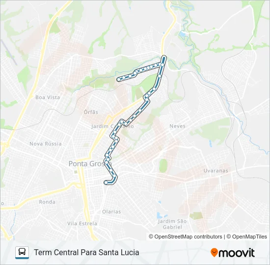 199 SANTA LUCIA Bus Line Map