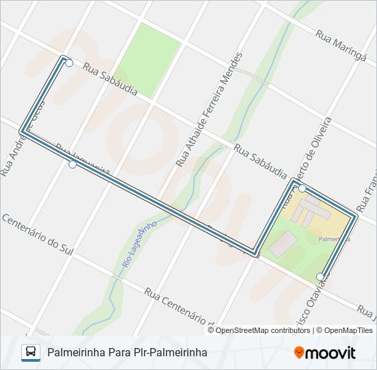 204 PALMEIRINHA bus Line Map