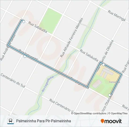 204 PALMEIRINHA Bus Line Map