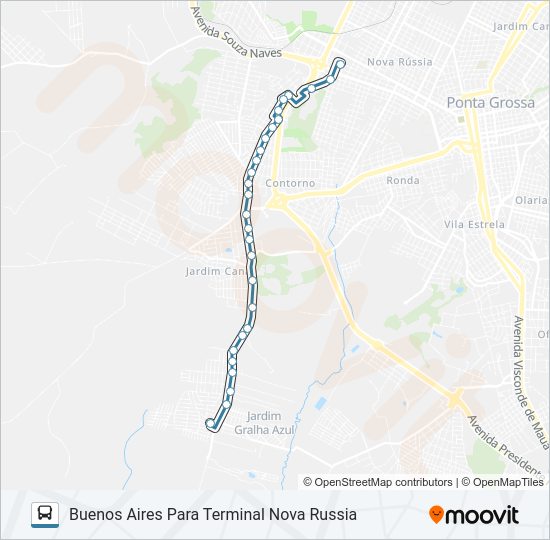Mapa da linha 056 BUENOS AIRES de ônibus