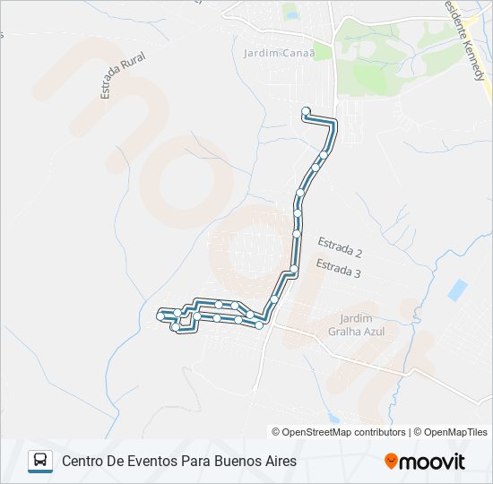 Mapa da linha 056 BUENOS AIRES de ônibus