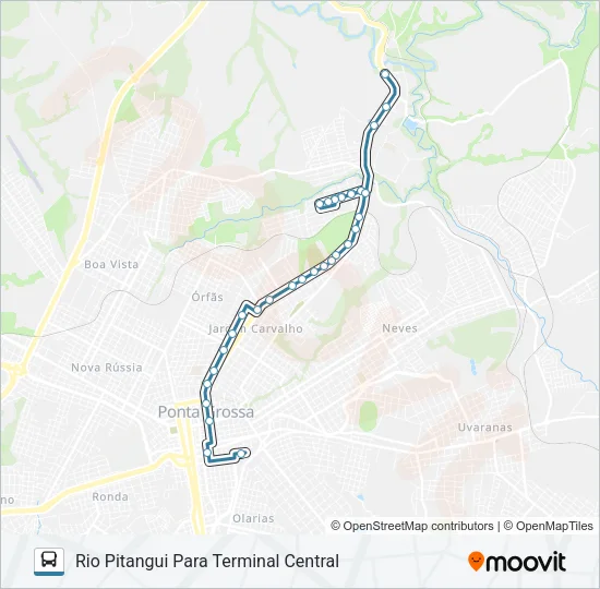123 RIO PITANGUI Bus Line Map