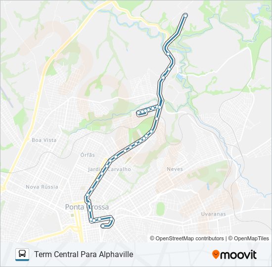 Mapa de 123 RIO PITANGUI de autobús