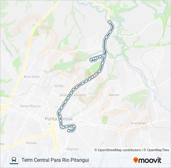 Mapa de 123 RIO PITANGUI de autobús