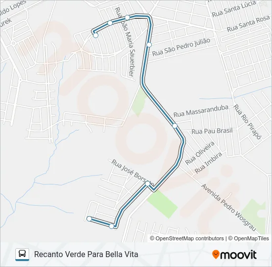 063 RECANTO VERDE Bus Line Map