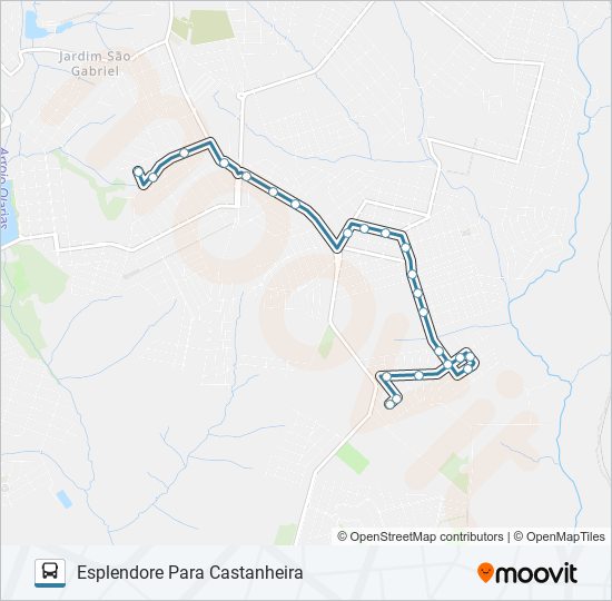 063 RECANTO VERDE bus Line Map