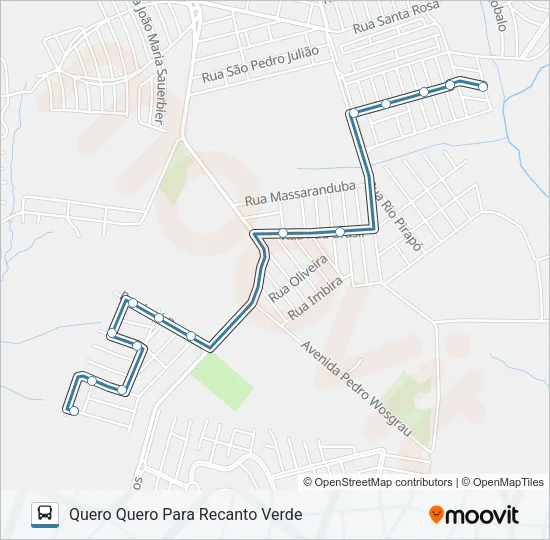 063 RECANTO VERDE Bus Line Map