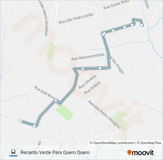 063 RECANTO VERDE Bus Line Map