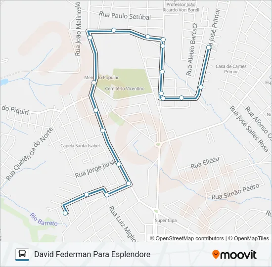 063 RECANTO VERDE Bus Line Map