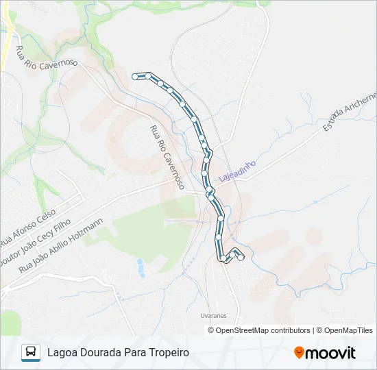 077 LAGOA DOURADA Bus Line Map