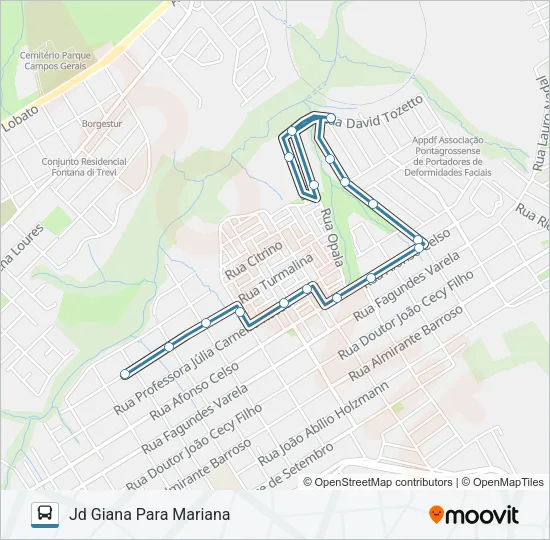 169 SANTO ANTONIO Bus Line Map