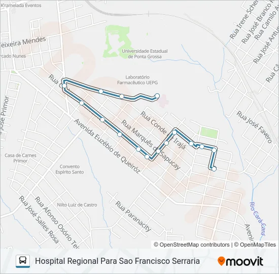 194 SAO FRANCISCO Bus Line Map