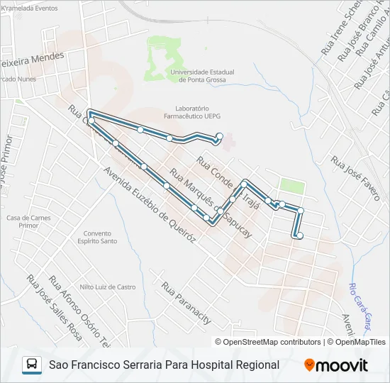 194 SAO FRANCISCO Bus Line Map