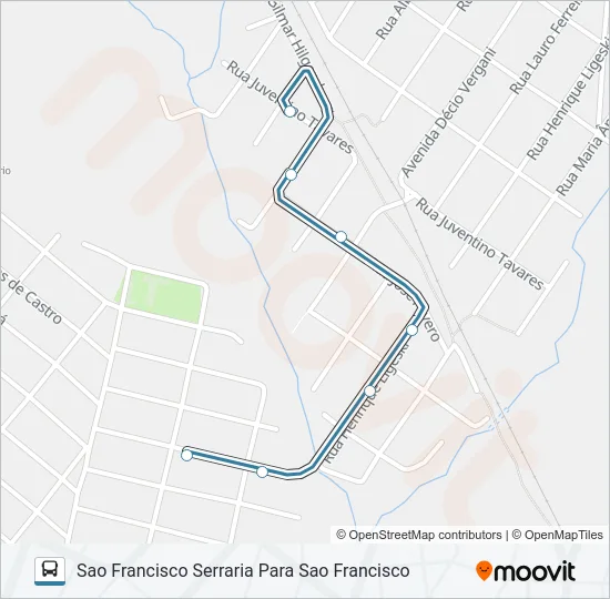194 SAO FRANCISCO Bus Line Map