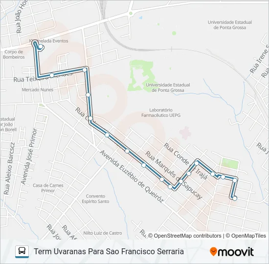 194 SAO FRANCISCO Bus Line Map