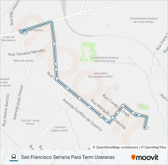 194 SAO FRANCISCO Bus Line Map