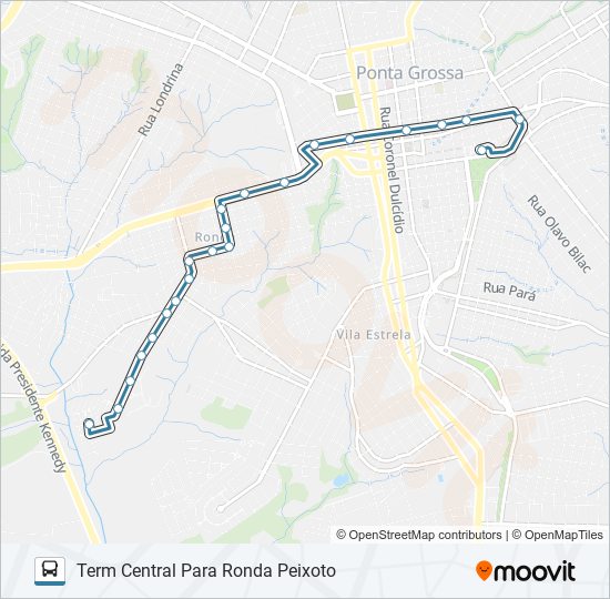 195 RONDA PEIXOTO bus Line Map