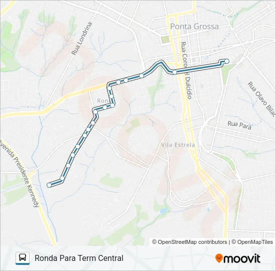 195 RONDA PEIXOTO Bus Line Map