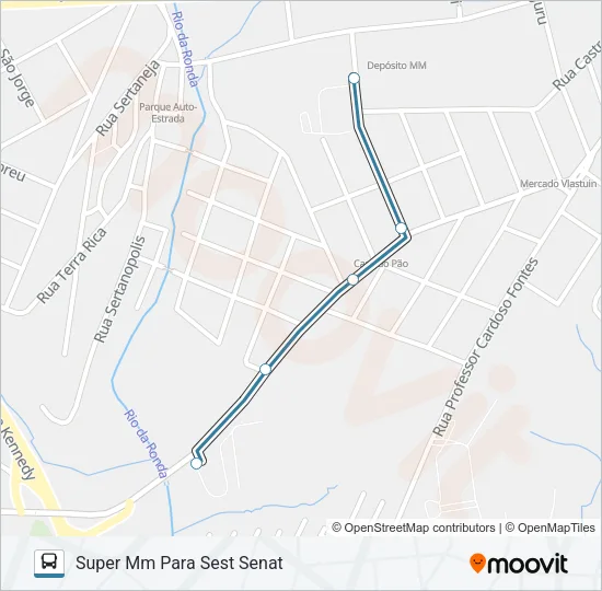 195 RONDA PEIXOTO Bus Line Map