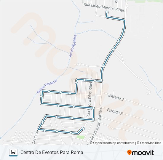 064 ROMA VIA CANAA bus Line Map