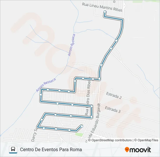 064 ROMA VIA CANAA Bus Line Map