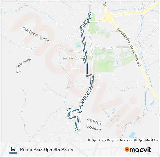 064 ROMA VIA CANAA Bus Line Map