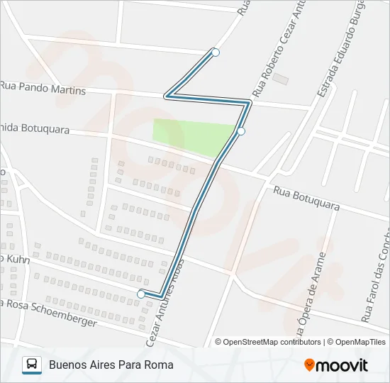 064 ROMA VIA CANAA Bus Line Map