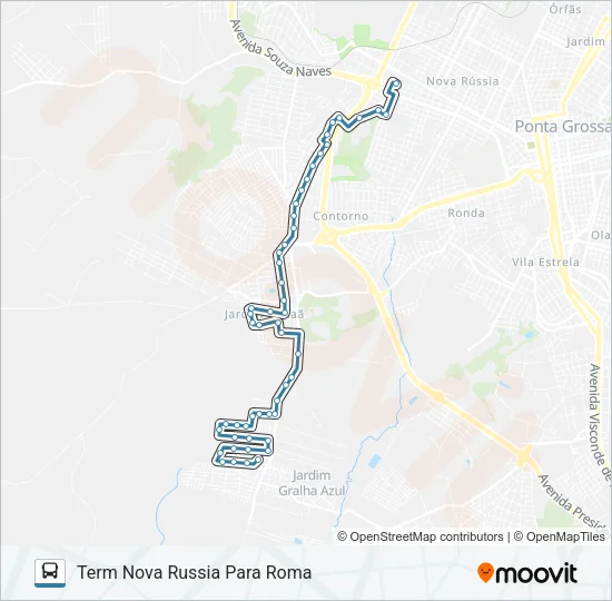 064 ROMA VIA CANAA Bus Line Map