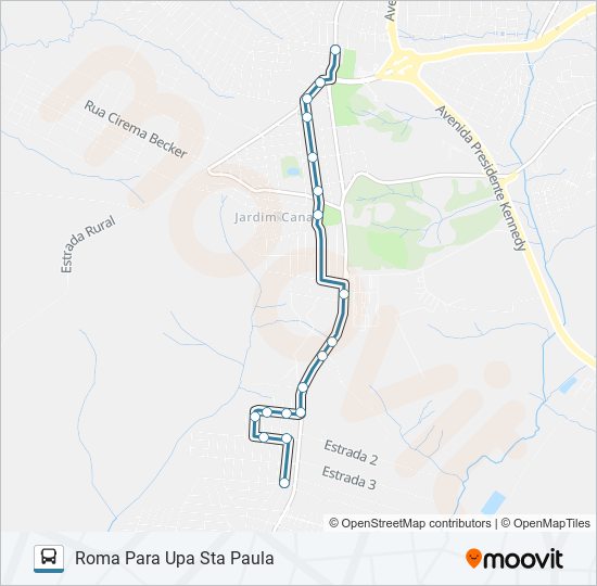 064 ROMA VIA CANAA bus Line Map