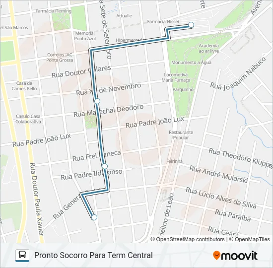083 PRONTO SOCORRO Bus Line Map