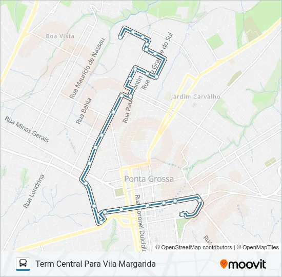 103 VILA MARGARIDA Bus Line Map